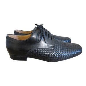 Werner Kern Como 28018 Mens Black Hand Braided Nappa Leather Dance Shoes Size 10
